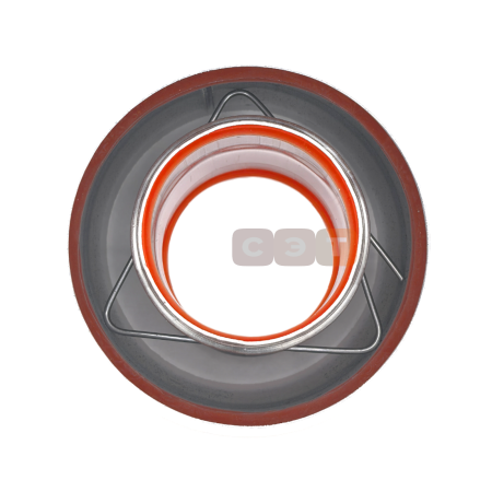 Адаптер коаксиальный вертикальный (хомут)  Camino Ø 60/100 мм (BAXI, Viessmann, Kiturami)